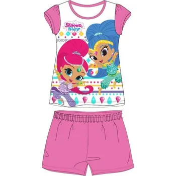 Dívčí pyžamo DÍVČÍ LETNÍ PYŽAMO SHIMMER AND SHINE růžové 110