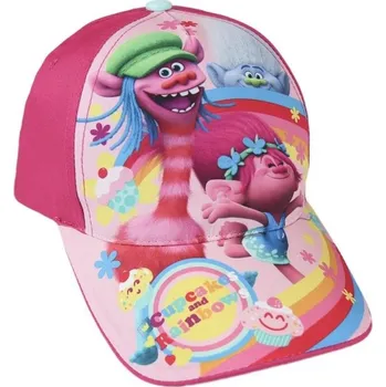 Kšiltovka LETNÍ KŠILTOVKA TROLLOVÉ růžová 53