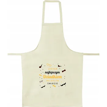 Kuchyňská zástěra Bavlněná kuchyňská zástěra dárek ke Dni dědečka