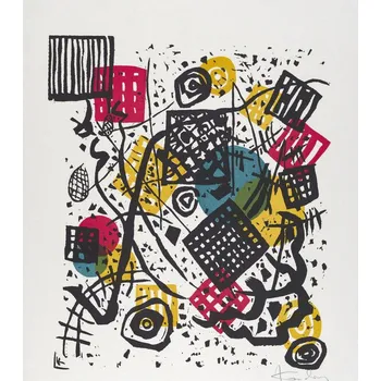 Plakát Plakát, Obraz - Kleine Welten V / Small Worlds V (1922), Wassily Kandinsky