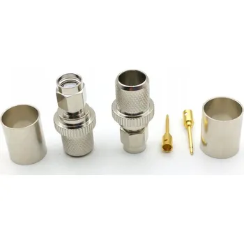 Elektrický konektor SMA konektor samec pro kabel H1000, RG213 LISOVACÍ Cr