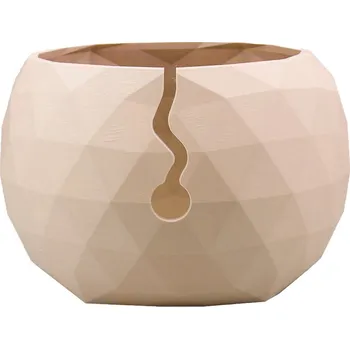 Organizér galanterie Pro Háčkování Miska na klubíčko LOW POLY, L tělová