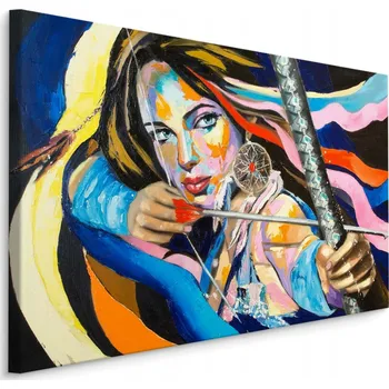 Obraz Obraz do ložnice ŽENA s obloukem malba 30x20