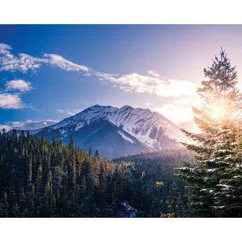 Obraz Plakát Skalisté hory, Kanada - bez rámu 50 x 40 cm