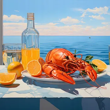 Plakát Plakát Humři, co k sobě nepatří, bez rámu 100 x 100 cm