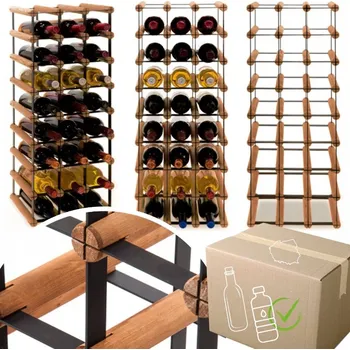 Stojan na víno Stojan na víno RW-8 3x8 regál olejovaný na 24 lahví