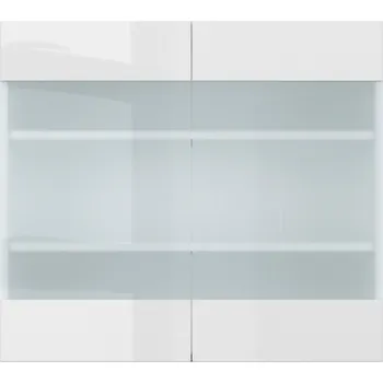 Kuchyňská skříňka Black red white G-80/72 LV (PV) horní skříňka kuchyně Top Line Barva korpusu skříněk: Dub hikora, Zvolte barvu dvířek: Bílá lesk