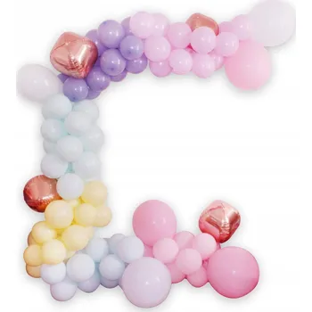 Balónek Sada duhových BALÓNKŮ GIRLANDA NAROZENINY BABY