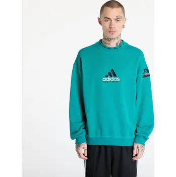 Pánský svetr adidas Equipment Reflective Crew Neck Sweatshirt Green/ Equipment Green L