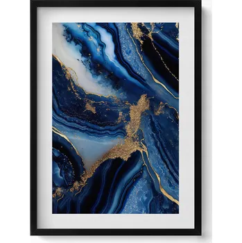 Obraz Dekorace obraz s grafikou v krásném rámu - Textura ozdobného kamene 50x70 cm