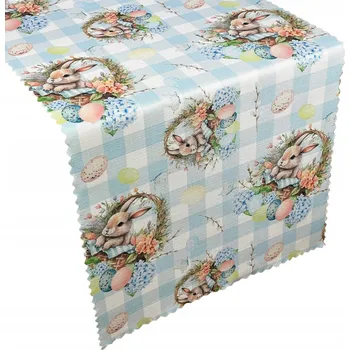 Prostěradlo Běžec na stůl, odstíny modré, vícebarevný, 140 x 45 cm