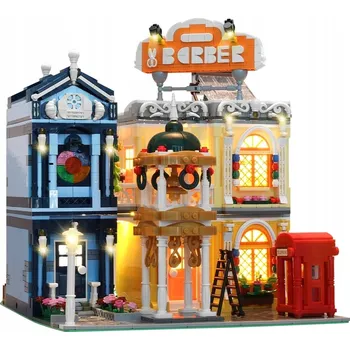 ostatní stavebnice Stavebnice Mould King 16031 Barber Shop s LED osvětlením - Model pro skládání