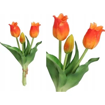 umělá květina TULIPÁNY KYTICE TULIPÁNŮ Z GUMY GUMOVÉ JAKO ŽIVÉ