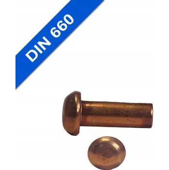 Nýt Nýt kulatá hlava 4x16-Cu DIN 660 - 10 ks