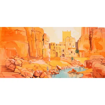 Plakát Plakát Ruiny pod Sluncem bez rámu 91,3 x 44,5 cm