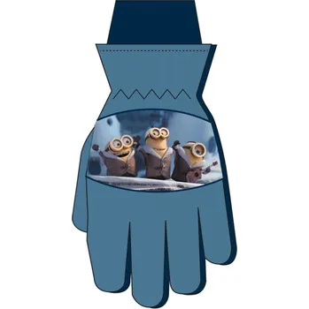 Rukavice ZIMNÍ LYŽAŘSKÉ RUKAVICE MIMONI modré 12/14 let