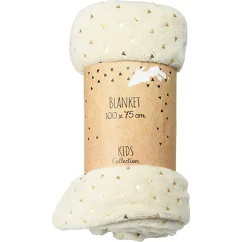 Dětská deka Deka Home Styling Collection polyester 100 cm x 75 cm béžová
