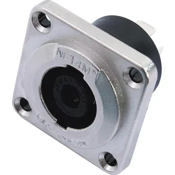 Neutrik Speakon 4 pólový NLT4MP, zásuvka na zabudování