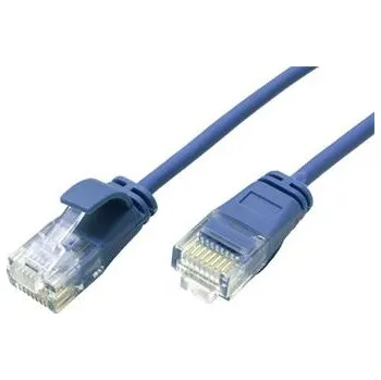 Síťový kabel Roline GREEN UTP patchkabel kat. 6a, tenký, LSOH, 1m, modrý - 21.44.3943