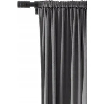 Obraz Závěs Velurový 140x270 na pásce Šedý