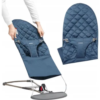 BabyBjörn Potah na lehátko Bliss Midnight blue Woven