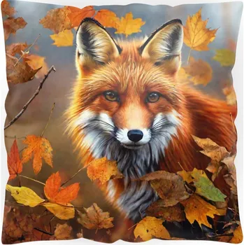 Polštář DEKORAČNÍ POVLEČENÍ NA POLŠTÁŘ 40x40 ANTYALERGICKÉ PODZIMNÍ BARVY