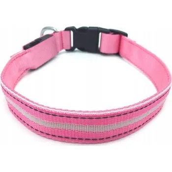 Obojek pro psa Materiálový obojek pro psa s odrazkou Bentech, velikost S