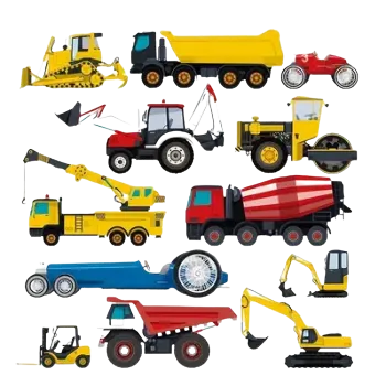 Nažehlovací obrázek - sada stavebních strojů I