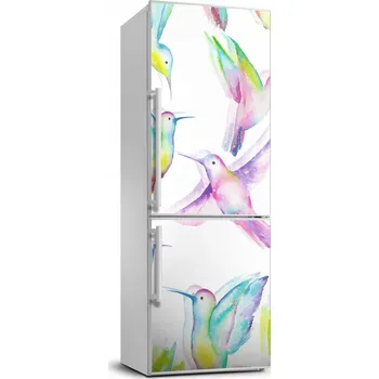 Fototapeta Samolepka na lednici - Barevní kolibříci 70x190 cm