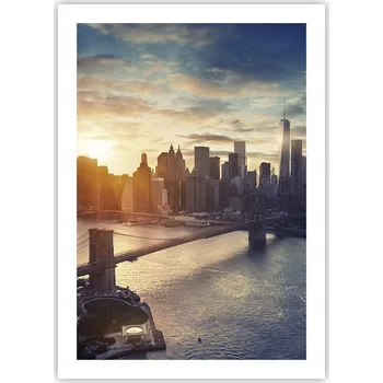 Obraz Plakát bez rámu do obývacího pokoje ložnice 50x70 nový York moderní módní obraz