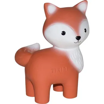 TIKIRI kousátko a chrastítko z přírodní gumy Forest Liška