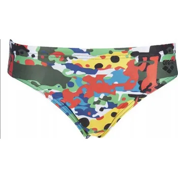Chlapecké plavky H1465 ARENA CAMOUFLAGE JR BRIEF CHLAPECKÉ PLAVKY SLIPOVÉ 128cm