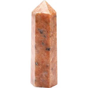 Drahý kámen Magieprirody.cz Obelisk Sluneční kámen špice 105 g - 8,6 cm #D220