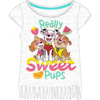 DÍVČÍ TRIČKO PAW PATROL šedé 98