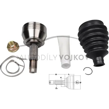 Poloosa kola Homokinetický kloub hnací hřídele Fiat Doblo 2000 - 2009 1.3 MultiJet