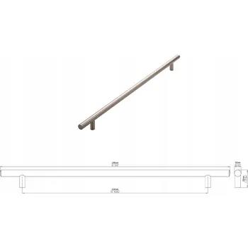 Nábytková úchytka SIRO 885-416ZN21 vzhled nerezové oceli