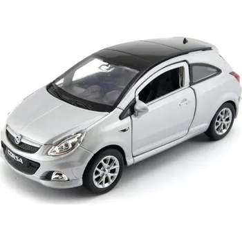 autíčko Opel Corsa OPC 1:34-39 WELLY stříbrná