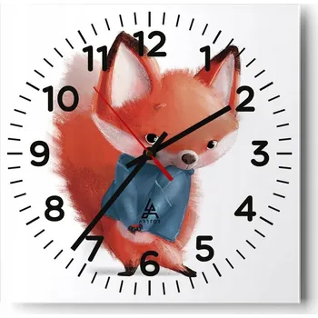 Hodiny Nástěnné hodiny do obýváku 40x40 Pro děti Tiché hodiny na skle Bez hlučný