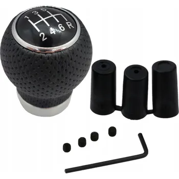 Hlavice řadicí páky RUKOJEŤ ŘADÍCÍ PÁKY UNIVERZÁLNÍ KŮŽE 6 RYCHLOSTNÍCH STUPŇŮ