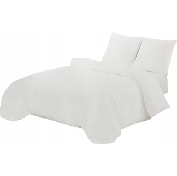 Povlečení POVLEČENÍ 160x200 SATÉNOVÁ SADA 3 Č. + 2 POVLAKY NA POLŠTÁŘE BIAŁA POVLEČENÍ