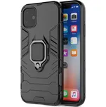 Beweare Armor kryt s prstýnkem na Samsung Galaxy S25 - černý