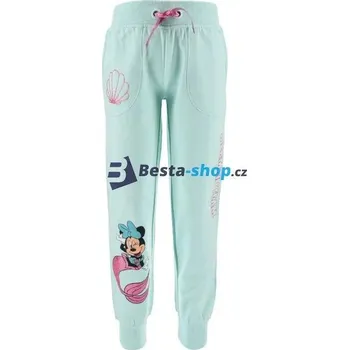 Dívčí tepláky z BIO bavlny DISNEY MINNIE tyrkysové