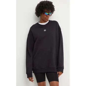 Dámská mikina Bavlněná mikina adidas Originals Essential IY9630 černá 99X, vel. L
