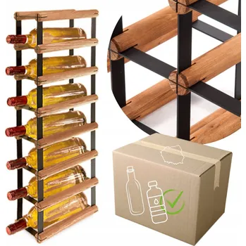 Stojan na víno Stojan na víno RW-8 1x7 regál olejovaný na 7 lahví