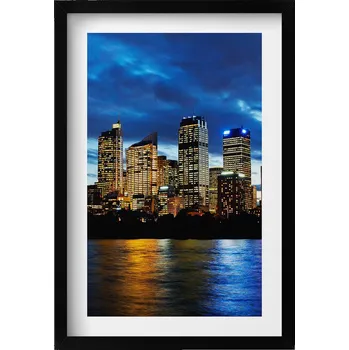 Obraz Elegantní obraz v černém rámu Večerní procházka v Sydney 40x60 cm