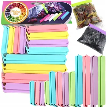 KLIPSY SVORKY UZÁVĚRY NA SÁČKY OBALY POTRAVIN SADA 12 Ks