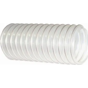 Ventilační potrubí HADICE FLEXADUR PU-3L AE O - hadice dle FDA pro odsávání abrazivních mat. (-40°/+100°C), průměr 80 mm