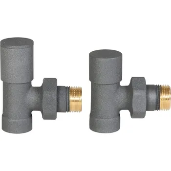 Ventil INVENA - Sada rohových radiátorových ventilů, grafit CZ-32-K15-S INVENA