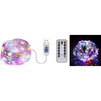 Dekorativní svítidlo Světelný řetěz LES STRING LIGHT 1000 cm do sítě, vícebarevný