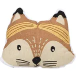 Home Styling Collection Dětský polštář s ušima, bavlna, 35 x 40 cm, liška